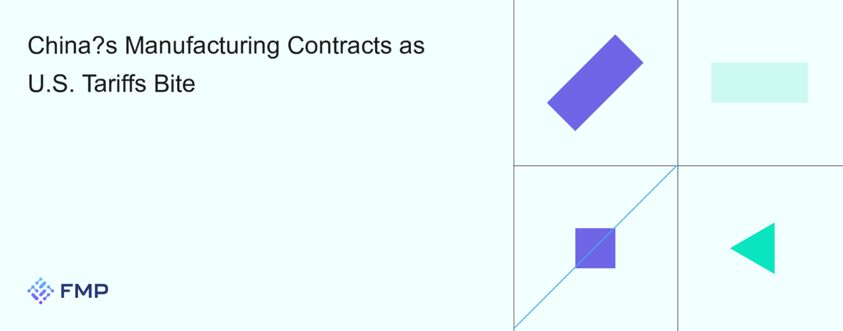 China’s Manufacturing Contracts as U.S. Tariffs Bite